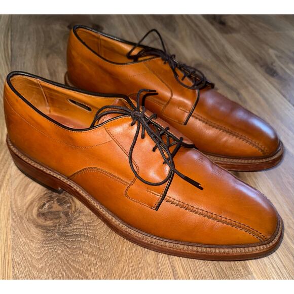 Allen Edmonds Hillcrest Brown Leather Oxford Derby Dress - size 9.5 - X7 main image 8